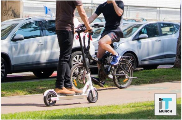 E-Scooters On A Busy Road | Itmunch
