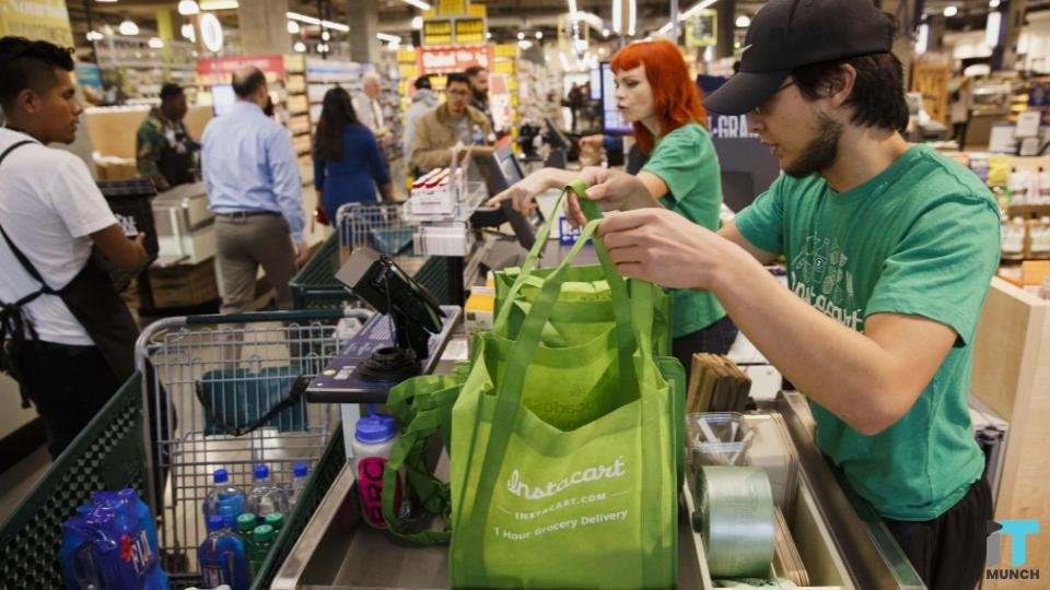 Instacart shoppers getting grocery items | IT Munch