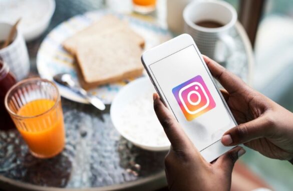 Instagram Logo On A Mobile Phone