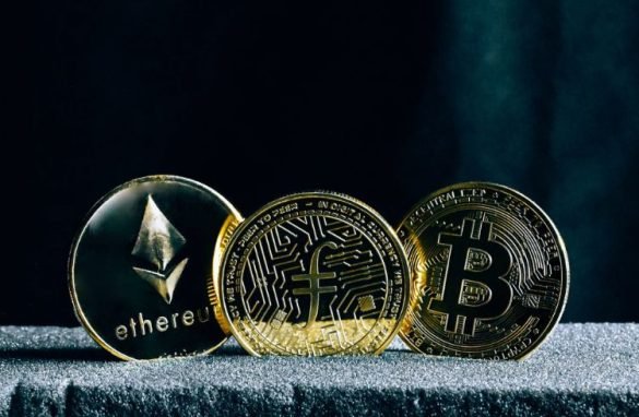 Ethereum, Flipcoin and Bitcoin Cryptocurrency coins