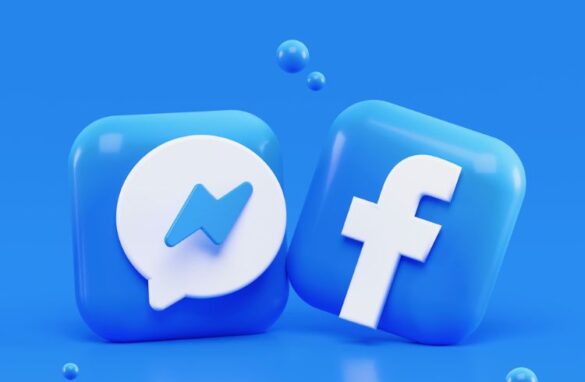 Facebook &Amp; Messenger 3D Icons Concept.
