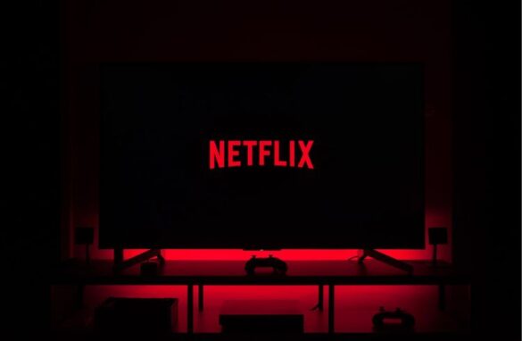 A Netflix Logo On A Television Screen