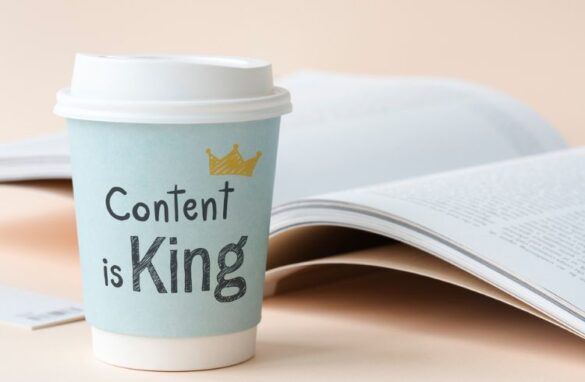 Content Marketing Promotion - Content Is King On A Papercup