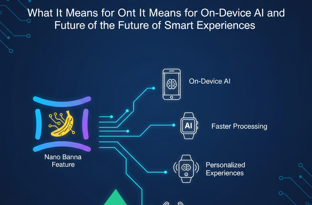 Gemini’s “Nano Banana” Feature: What It Means for On-Device AI and the Future of Smart Experiences