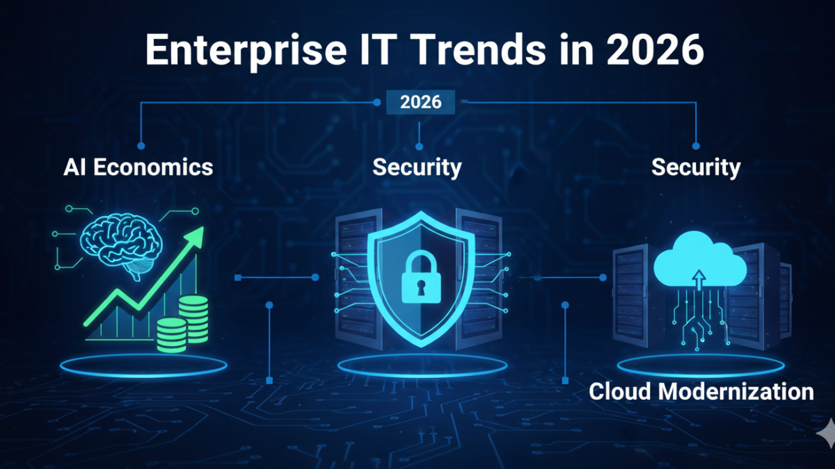 Enterprise IT Trends in 2026: From AI Economics to Security and Cloud Modernization