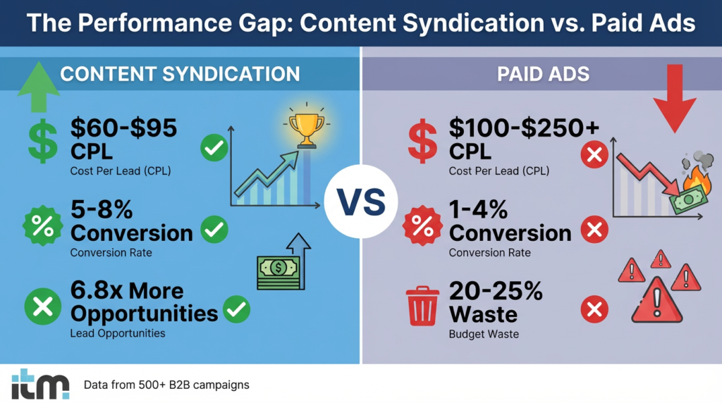 Comparison Of Content Syndication And Paid Ads