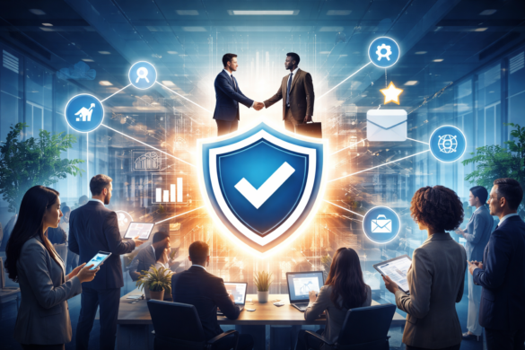 Conceptual Illustration Of Trust And Credibility Influencing B2B Buyer Decisions In A Digital Marketing Environment