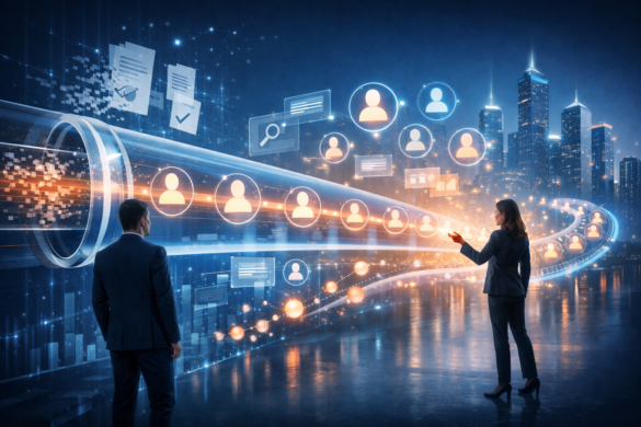 The Invisible Pipeline: How B2B Brands Are Generating Leads Without Forms In 2026 10 A High-Tech Dashboard Showing &Quot;Invisible Pipeline Activity&Quot; With Glowing Nodes Representing Different Departments Within A Target Company Engaging With Un-Gated Research Assets