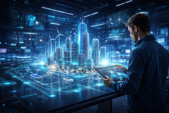 The &Quot;Digital Twin&Quot; Audience: Why 2026 Is The Year We Stop Guessing And Start Simulating 7 A Futuristic Interface Showing An Ai-Generated Representation Of A B2B Buying Committee, With Real-Time Data Metrics Indicating Their &Quot;Propensity To Buy&Quot; Based On Simulated Campaign Tests.