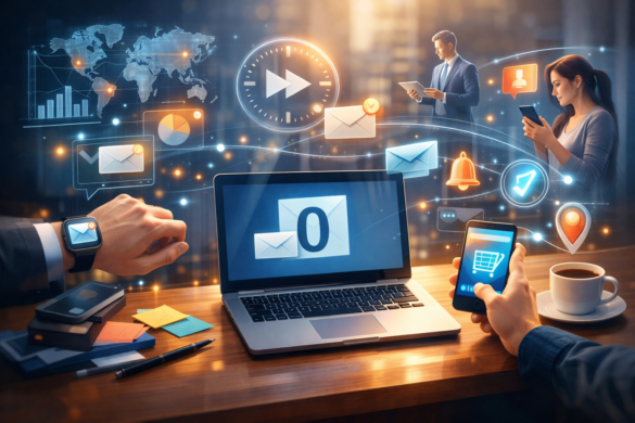 The &Quot;Zero-Inbox&Quot; Survival Guide: Why B2B Email Marketing Is Shifting From Campaigns To &Quot;Micro-Moments&Quot; In 2026 4 A Visual Representation Of A Modern Ai Email Sorter, Showing How An Agent Filters B2B Email Marketing Based On 'Technical Utility' And 'Verified Identity' Scores.