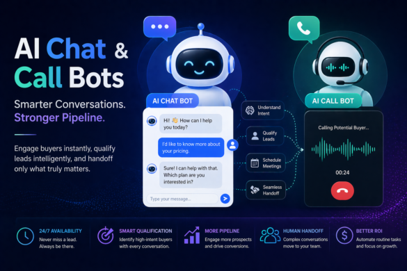 Ai Chat And Call Bots Interface Showing Real-Time Conversations, Lead Qualification, And Automated Customer Engagement
