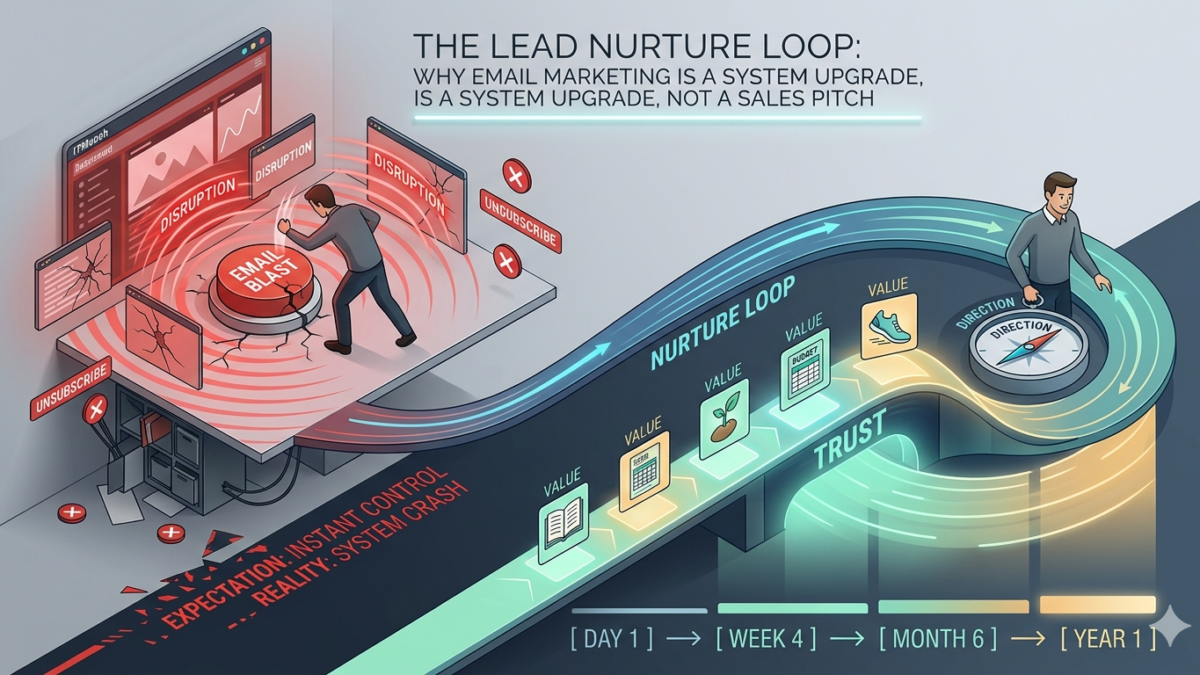 The Lead Nurture Loop: Why Email Marketing is a System Upgrade, Not a Sales Pitch