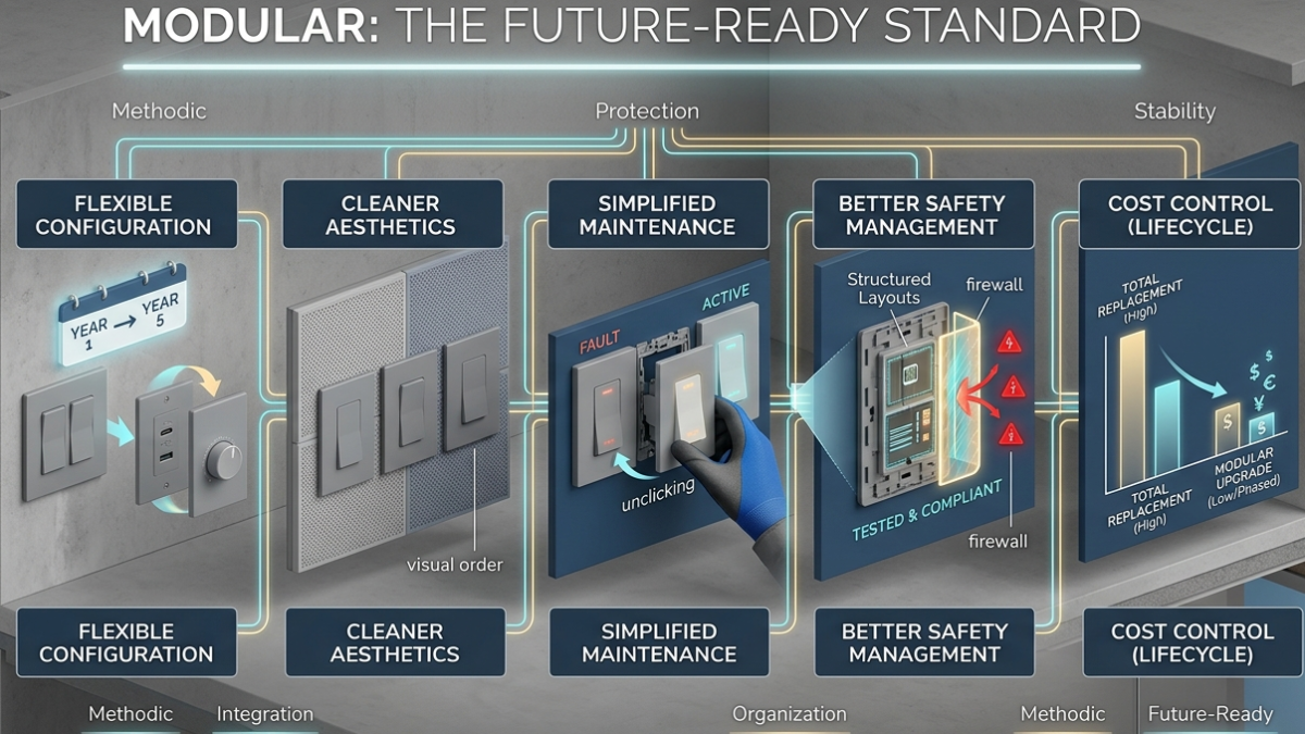5 Benefits of Modular Switches and Sockets in Modern Electrical Design