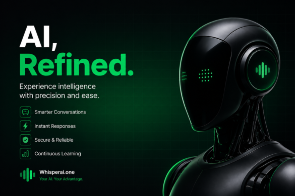 Futuristic Ai Chatbot Concept Representing Conversational Websites And Ai-Powered Customer Engagement In 2026.