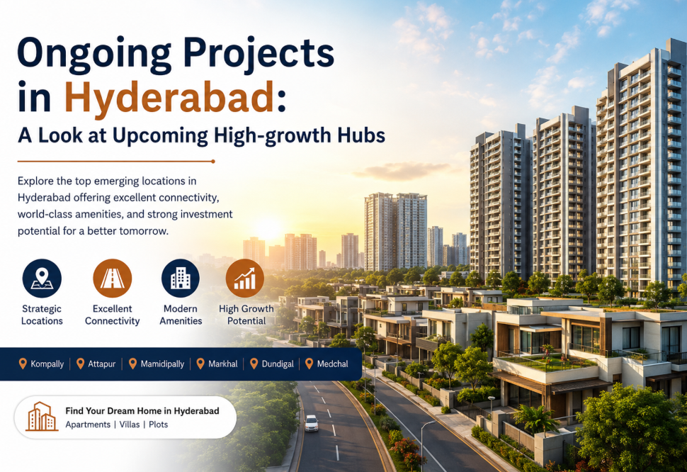 Ongoing Projects in Hyderabad: A Look at Upcoming High-growth Hubs