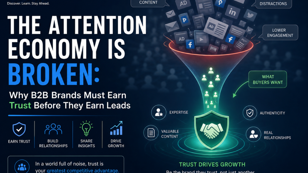 The Attention Economy Is Broken: Why B2B Brands Must Earn Trust Before They Earn Leads