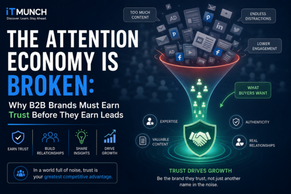 Trust-Driven B2B Marketing Strategy Showing How Credibility, Thought Leadership, And Content Help Businesses Generate Demand And Growth.
