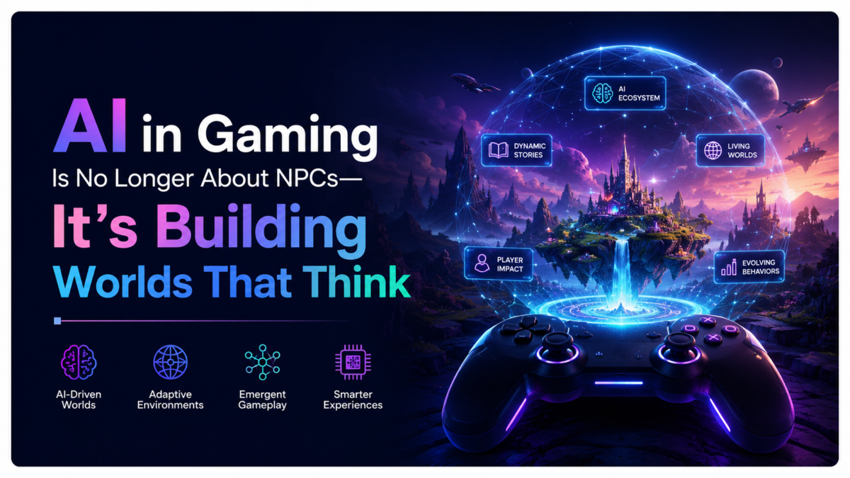 AI in Gaming Is No Longer About NPCs—It’s Building Worlds That Think