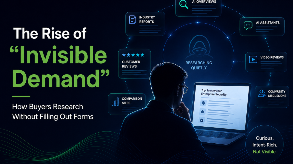 The Rise of “Invisible Demand”: How Buyers Research Without Filling Out Forms