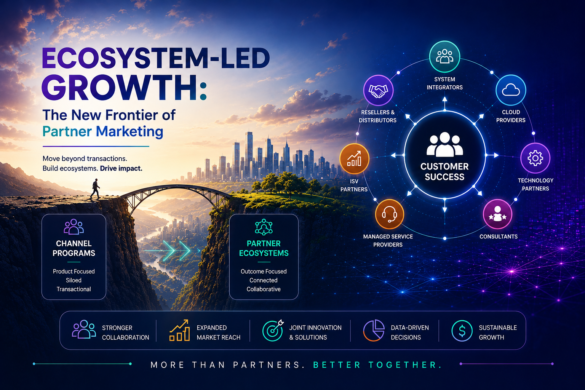 Illustration Showing The Evolution From Channel Programs To Partner Ecosystems Driving Ecosystem-Led B2B Growth.