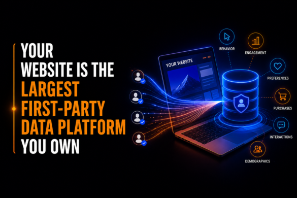 Website Development Dashboard Illustrating First-Party Data Collection And Analytics.