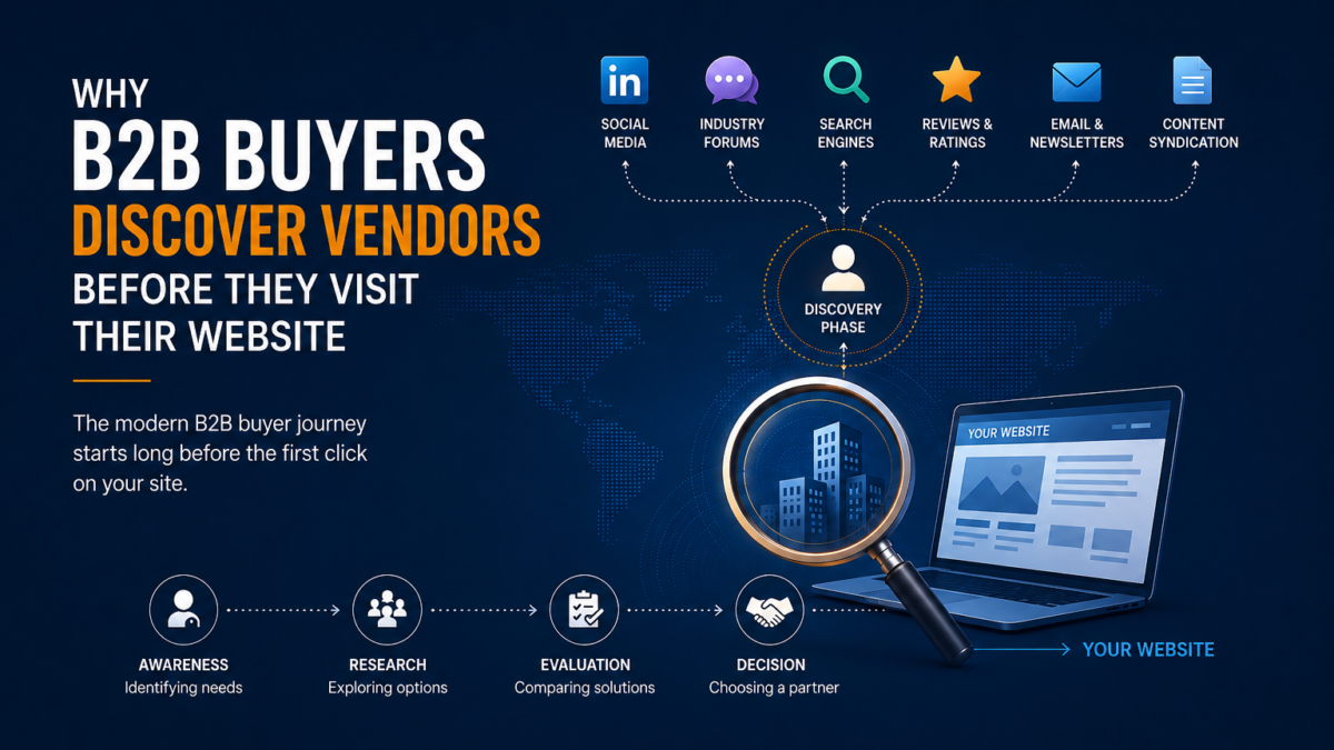 Why B2B Buyers Discover Vendors Before They Visit Their Website