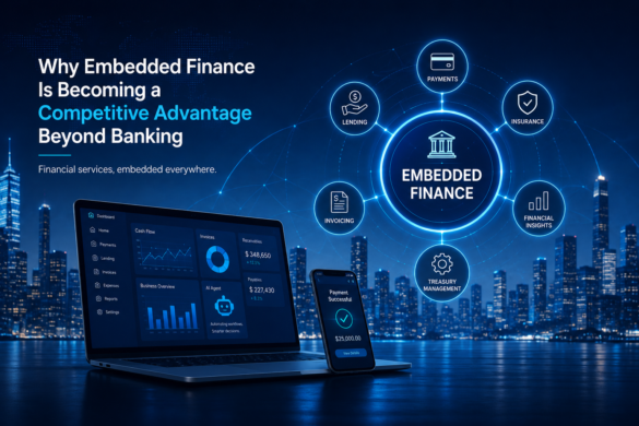 Why Embedded Finance Is Becoming A Competitive Advantage Beyond Banking 1 Embedded Finance Platform Powered By Ai Agents And Enterprise Erp Tools