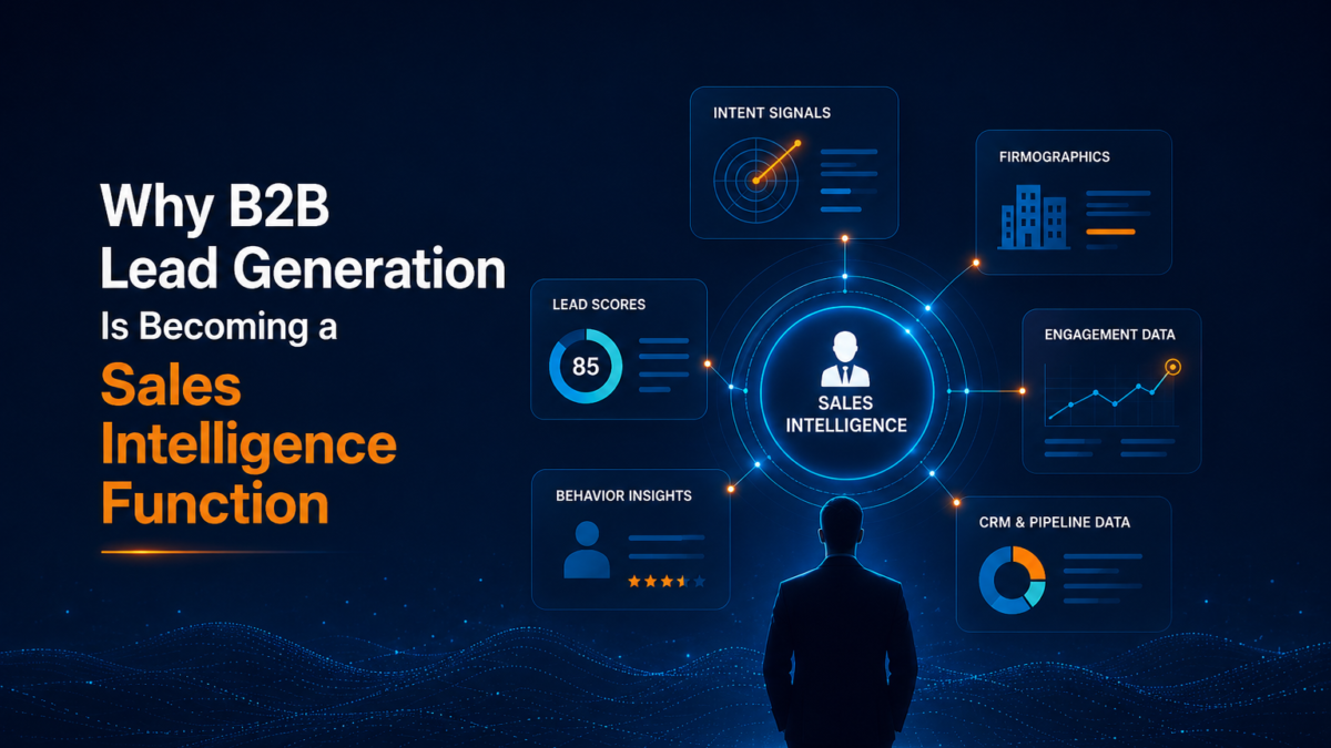 Why B2B Lead Generation Is Becoming a Sales Intelligence Function