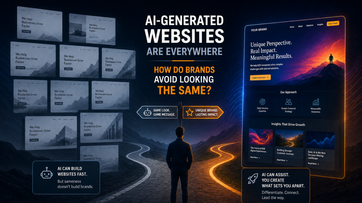 AI-Generated Websites Are Everywhere – How Do Brands Avoid Looking the Same?